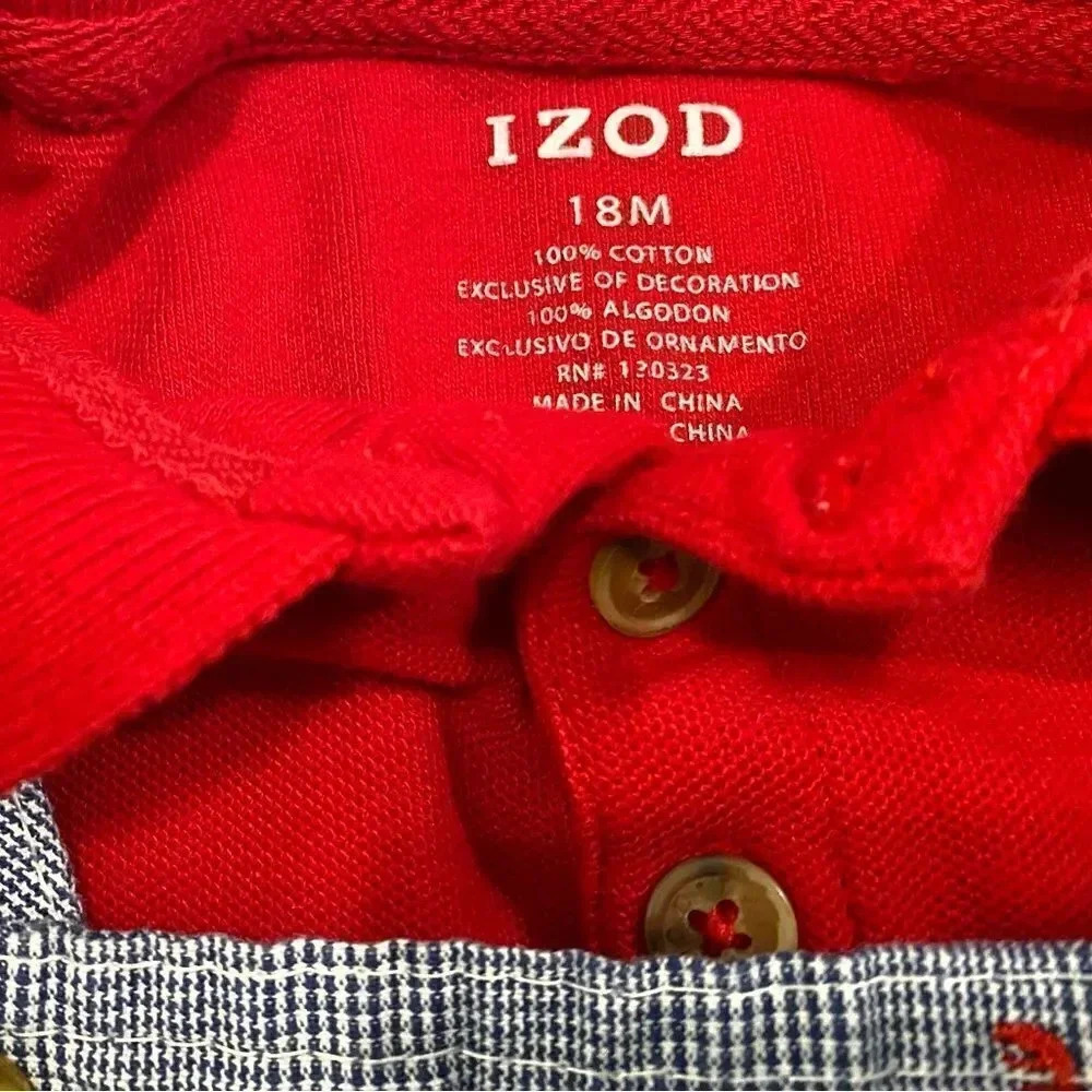 Izod | Lobster Overall Set (18 mos) 🦞 - Picture 5 of 7